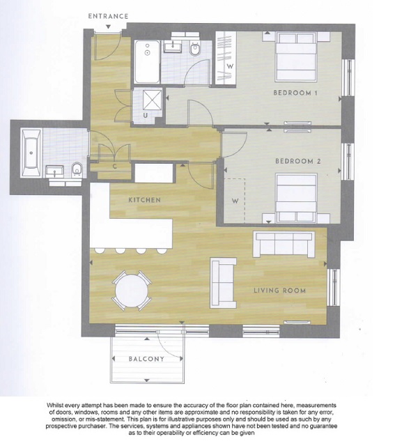 Floorplan for Allen House, Heritage Place, Brentford, TW8 0RP